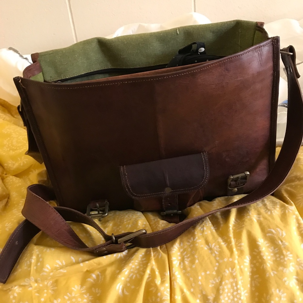 Genuine Leather Messenger Bag
