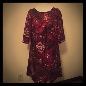 BR Silk Paisley Floral Dress