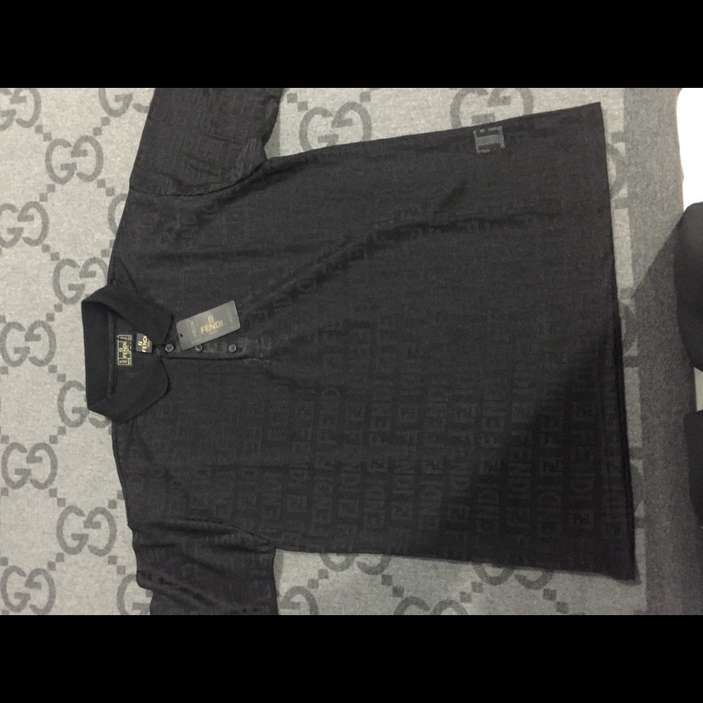 100% Authentic Fendi Logo Polo New with Tags