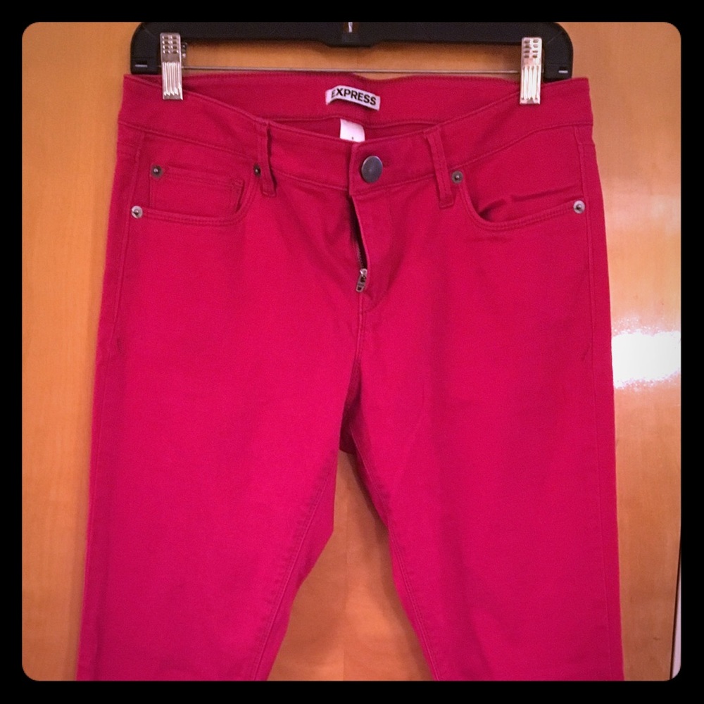 Express “jeggins”- bright fuchsia