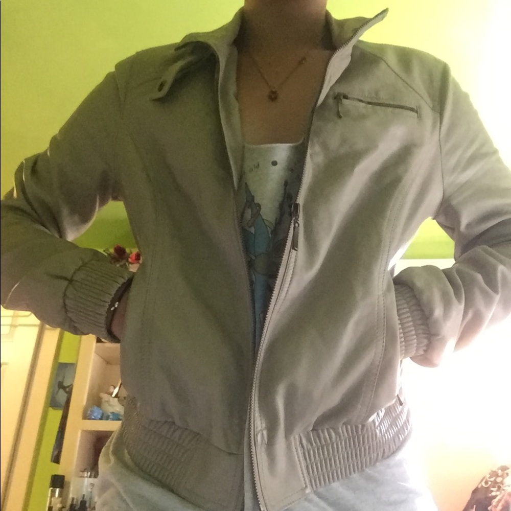 Faux leather jacket