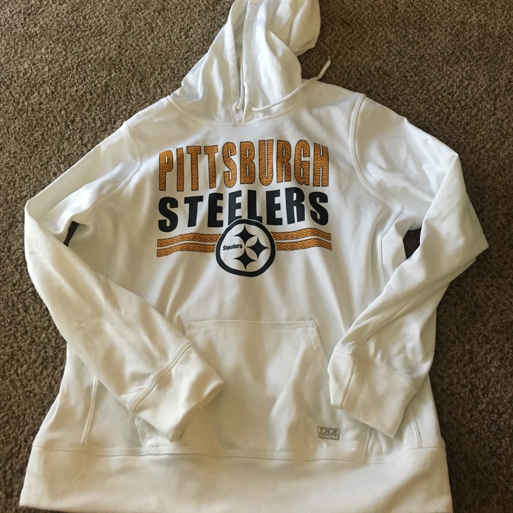 White Steelers hoodie NWOT