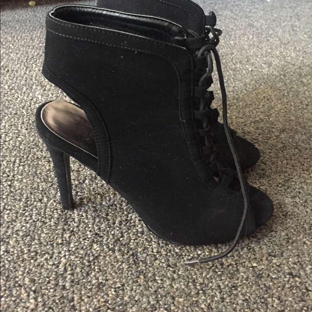 Suede booties