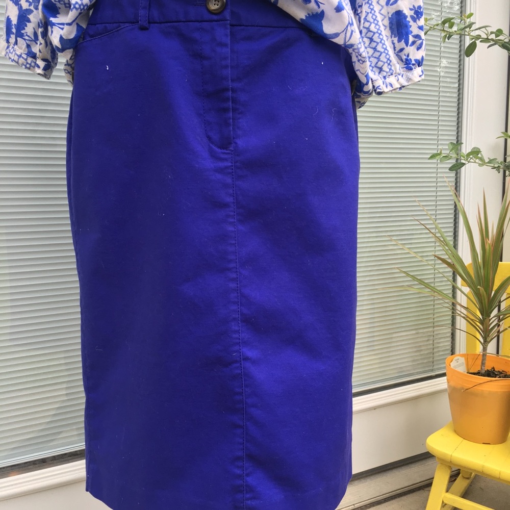Blue midi skirt - Picture 2 of 5