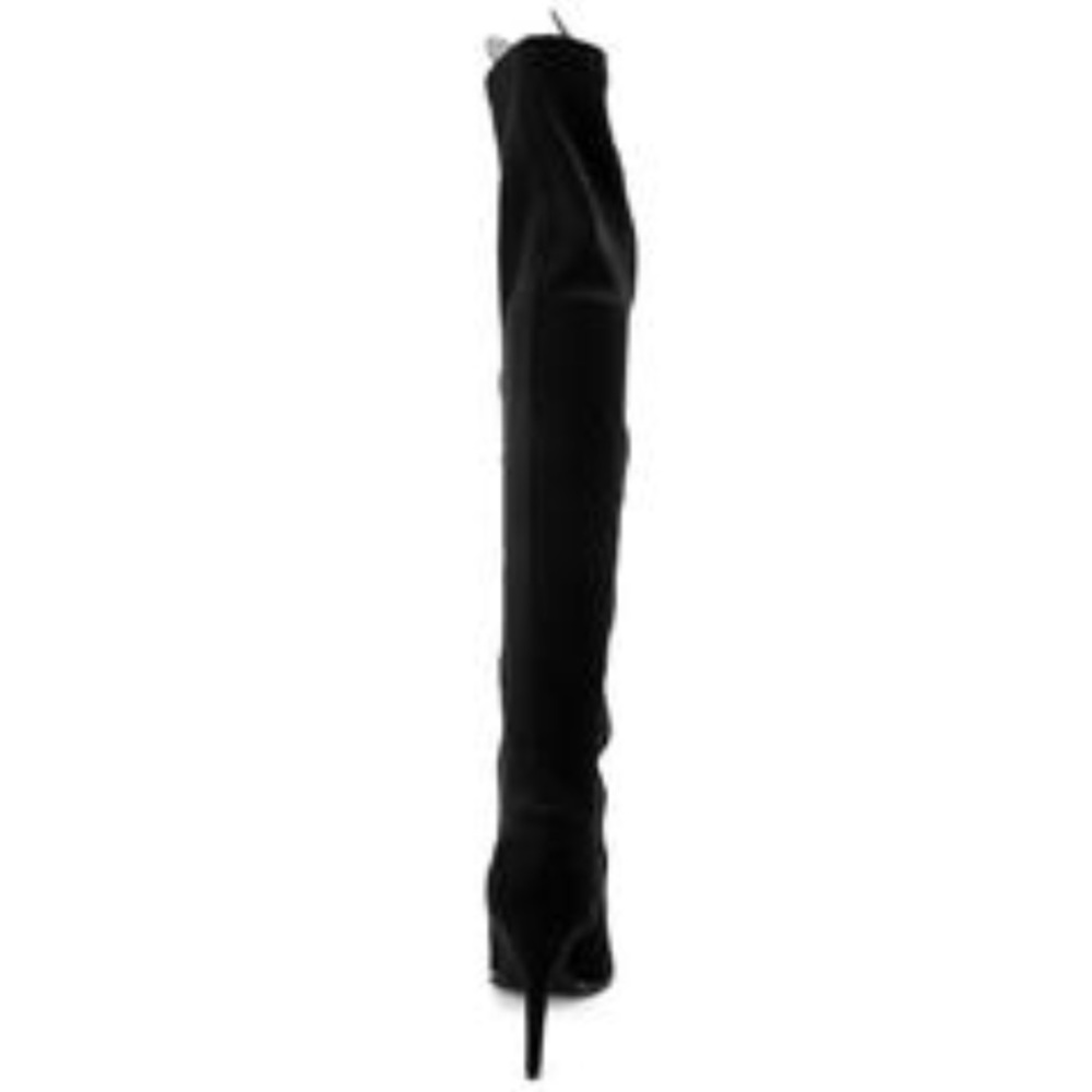 ONE 5.5 LEFT!Black faux suede over knee boots - Picture 4 of 5