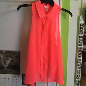 Aeropostale sheer pink vest shirt