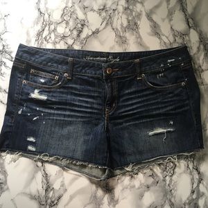 american eagle denim shorts