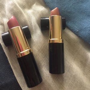 Estée Lauder lipsticks: Pink parfait and Tiger eye