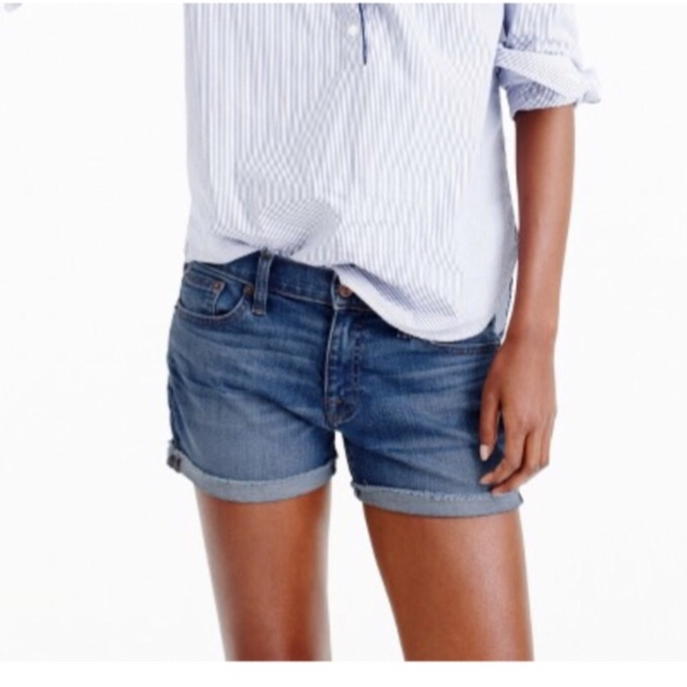 J Crew indigo denim shorts