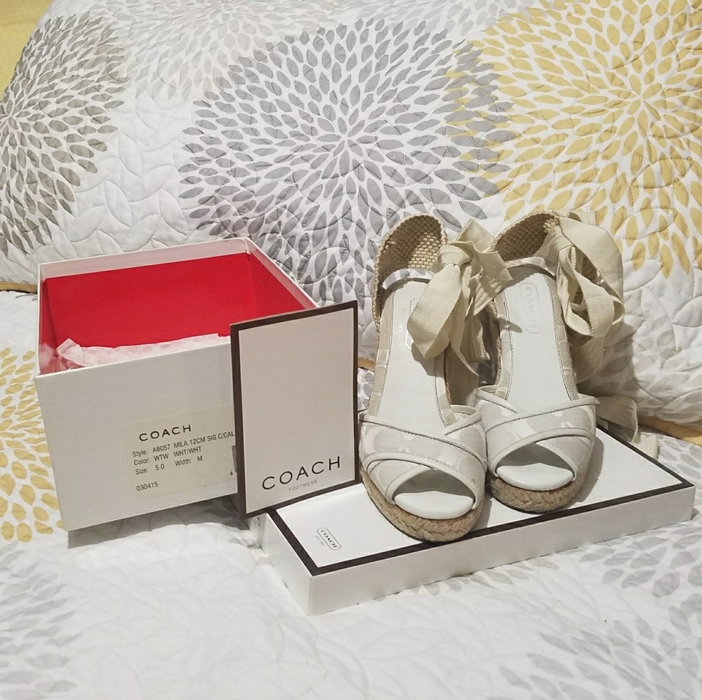 Coach Mila Sig. Calf Wedges