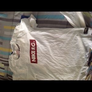 Red and white Med Nike mens shirt