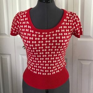 Red Bow Pinup Shirt