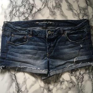 american eagle denim shorts