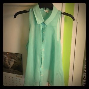 Aeropostale Sheer Vest Shirt