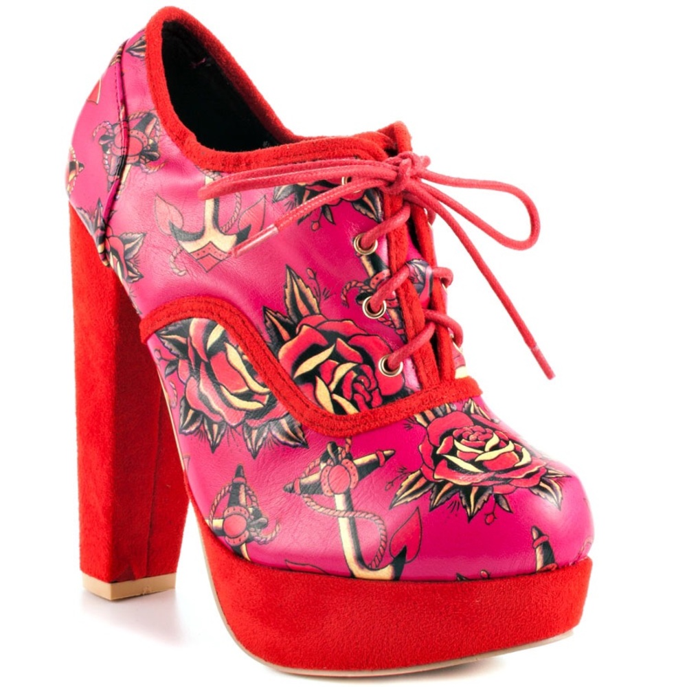🖤🖤 Iron Fist Love Me Now Lace Up Platform - Picture 4 of 7