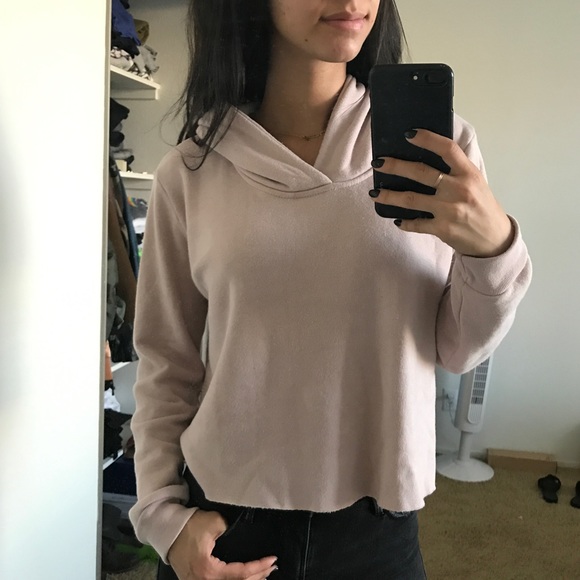 Brandy Melville Sweaters - Brandy Melville Soft Cropped Hoodie