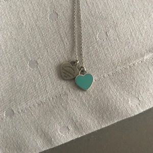 Tiffany & Co. small double heart necklace