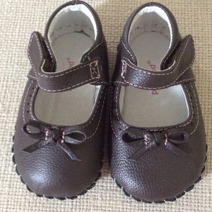 Leather baby dress shoes