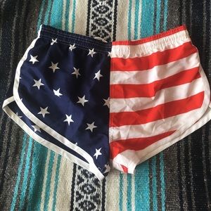 New American flag Uzzi Shorts in Medium