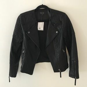 Topshop Faux Leather Jacket, Brand New, Size 6
