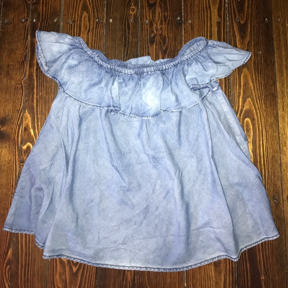 Velvet Heart Tops - Off the shoulder denim top