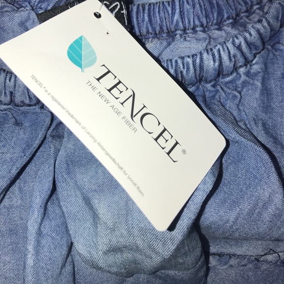 Off the shoulder denim top - Picture 2 of 2