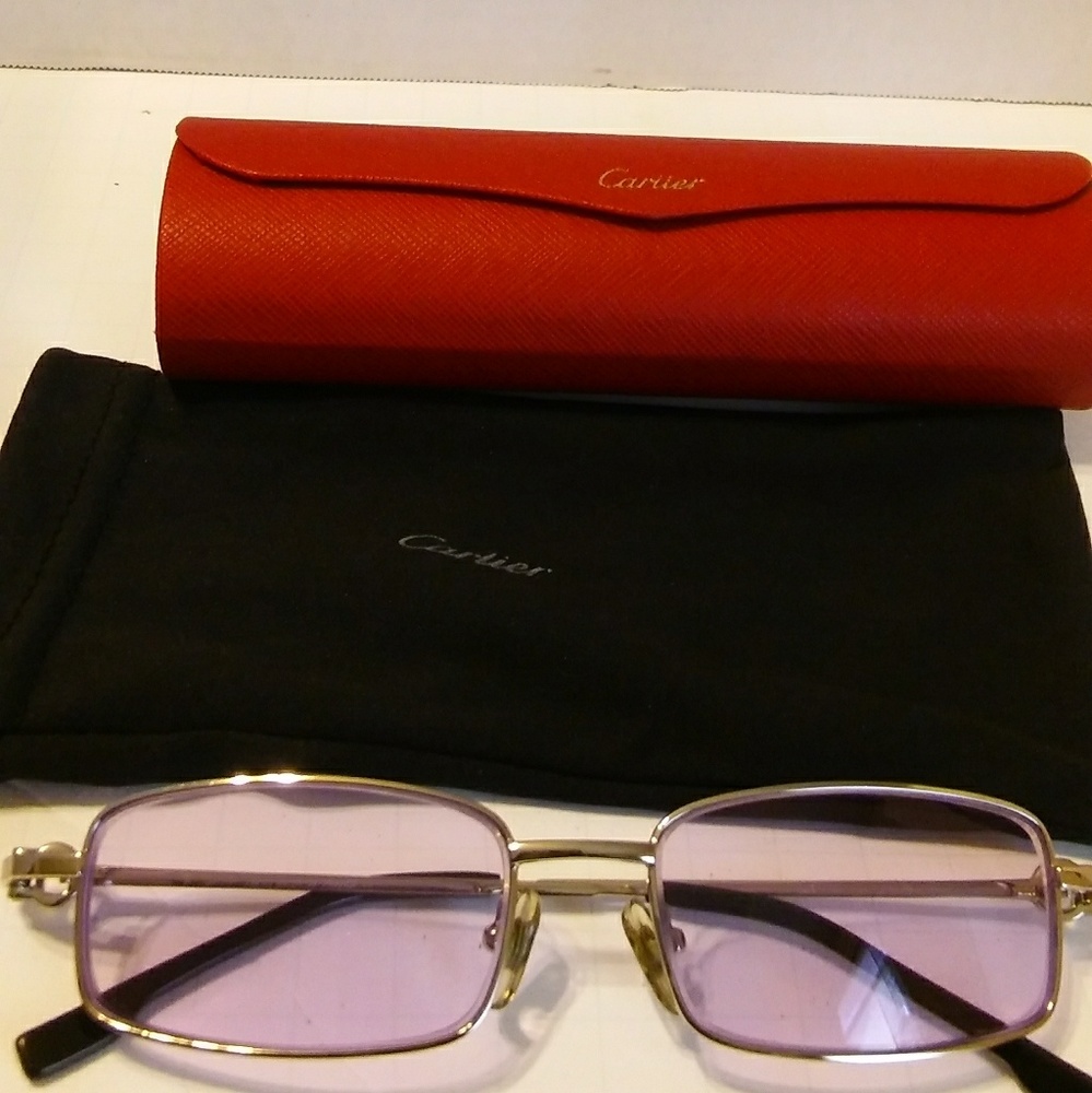 Cartier "BROSSEE PLATINE" IN PLATINUM EYEGLASSES!!