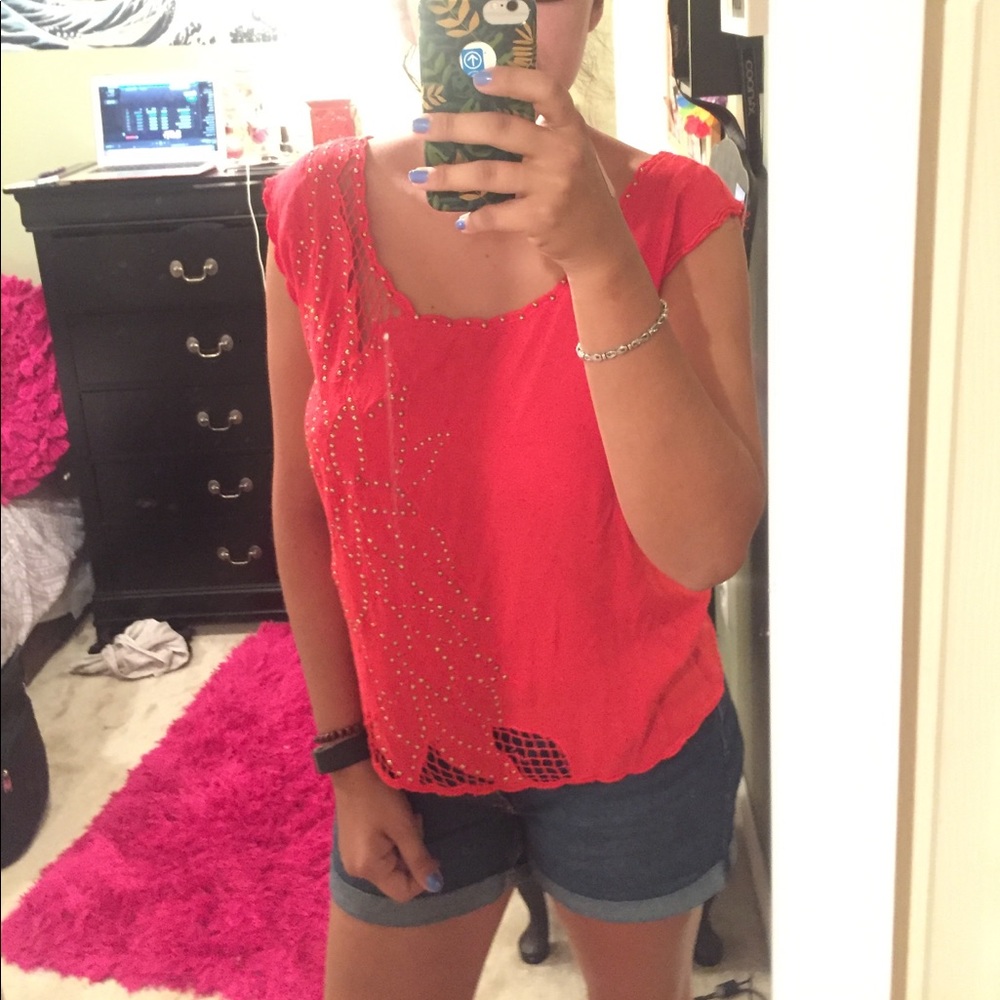Beautiful red blouse