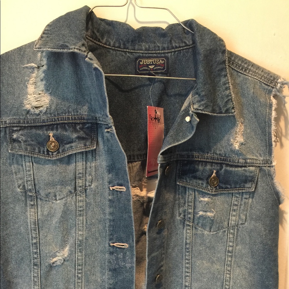 Just USA denim vest
