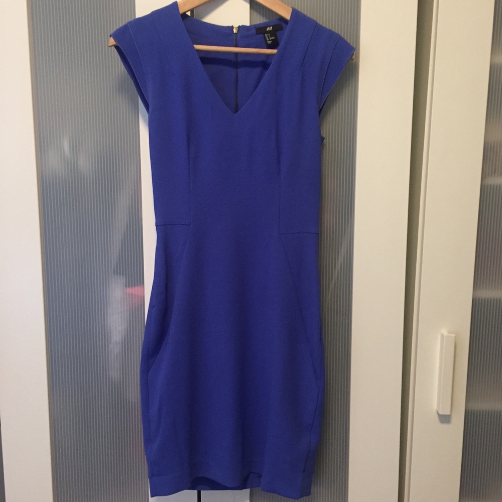 Blue fit dress