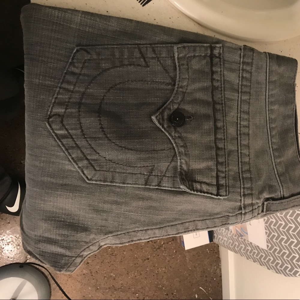 Grey True Religion Jeans