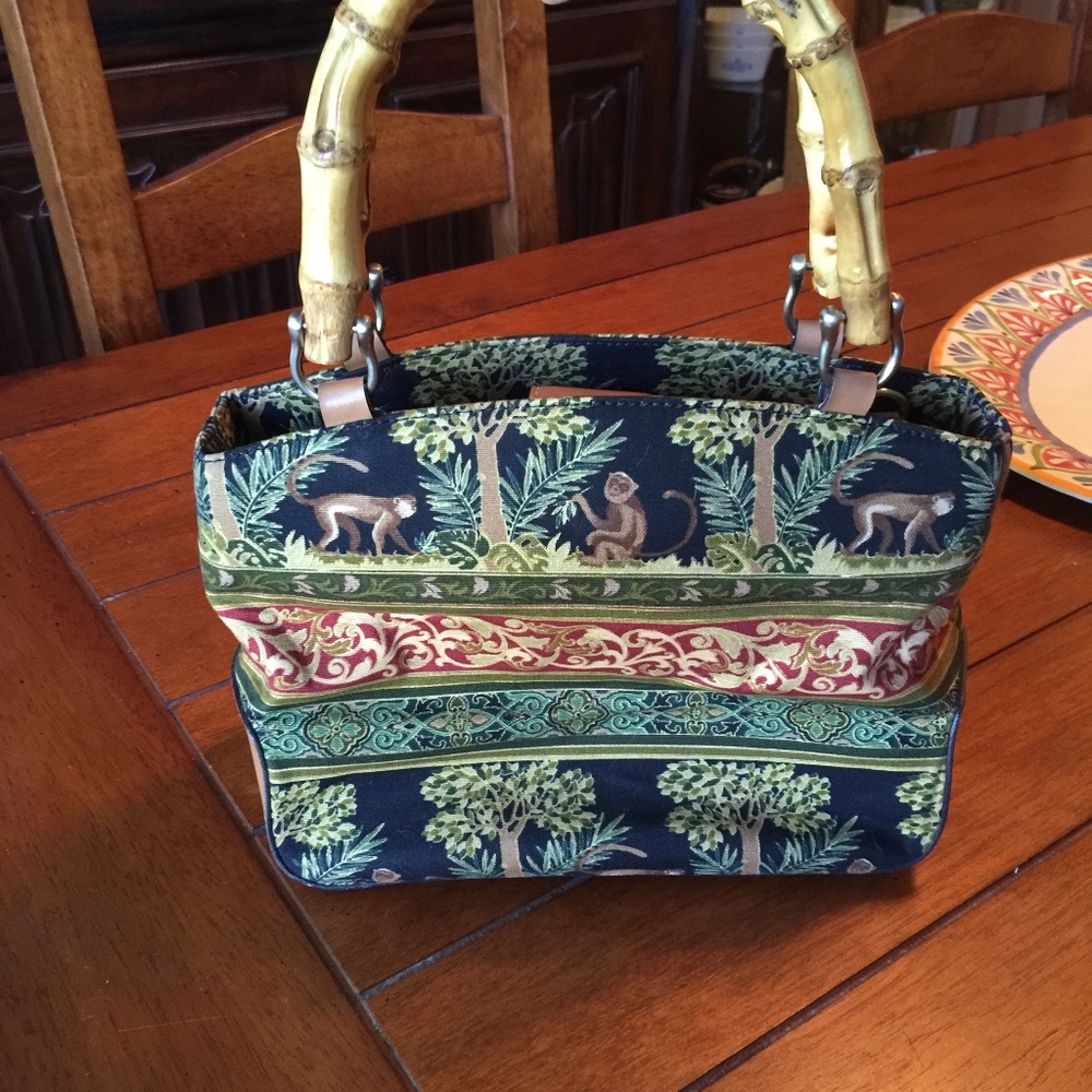 Relic Monkey Jungle Handbag Bamboo handles