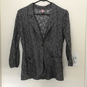 Casual lace blazer