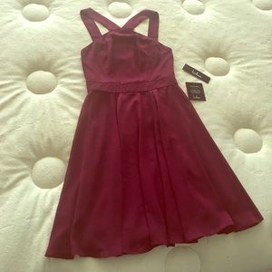 Brand new Lulus halter burgundy dress