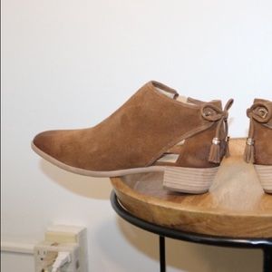Michael Kors Camel Suede Booties Boots