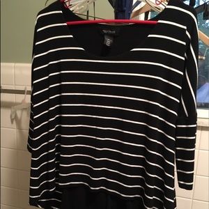 Worn twice. White House Black Market hi-lo shirt.