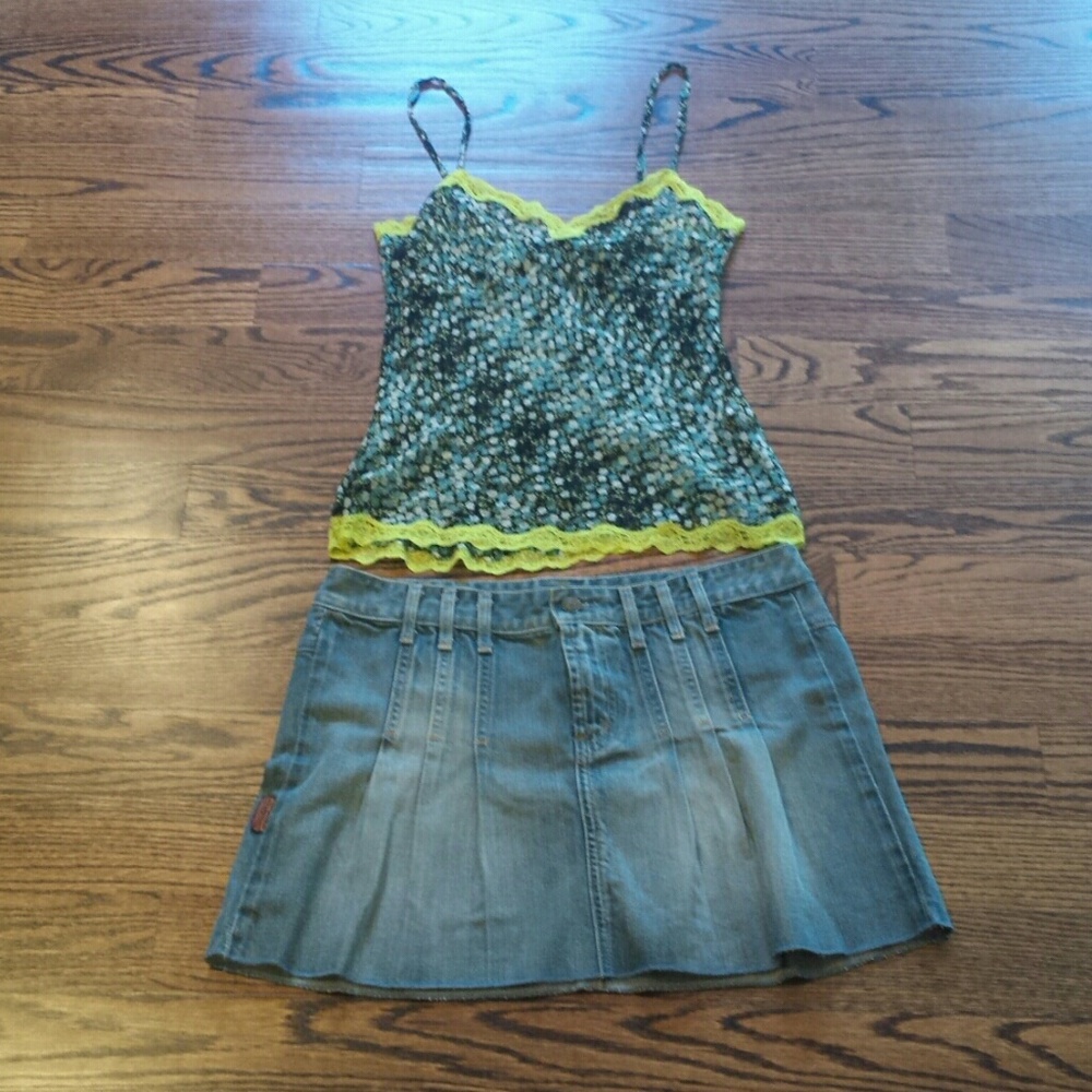 Seven for all mankind denim Jean mini skirt 28