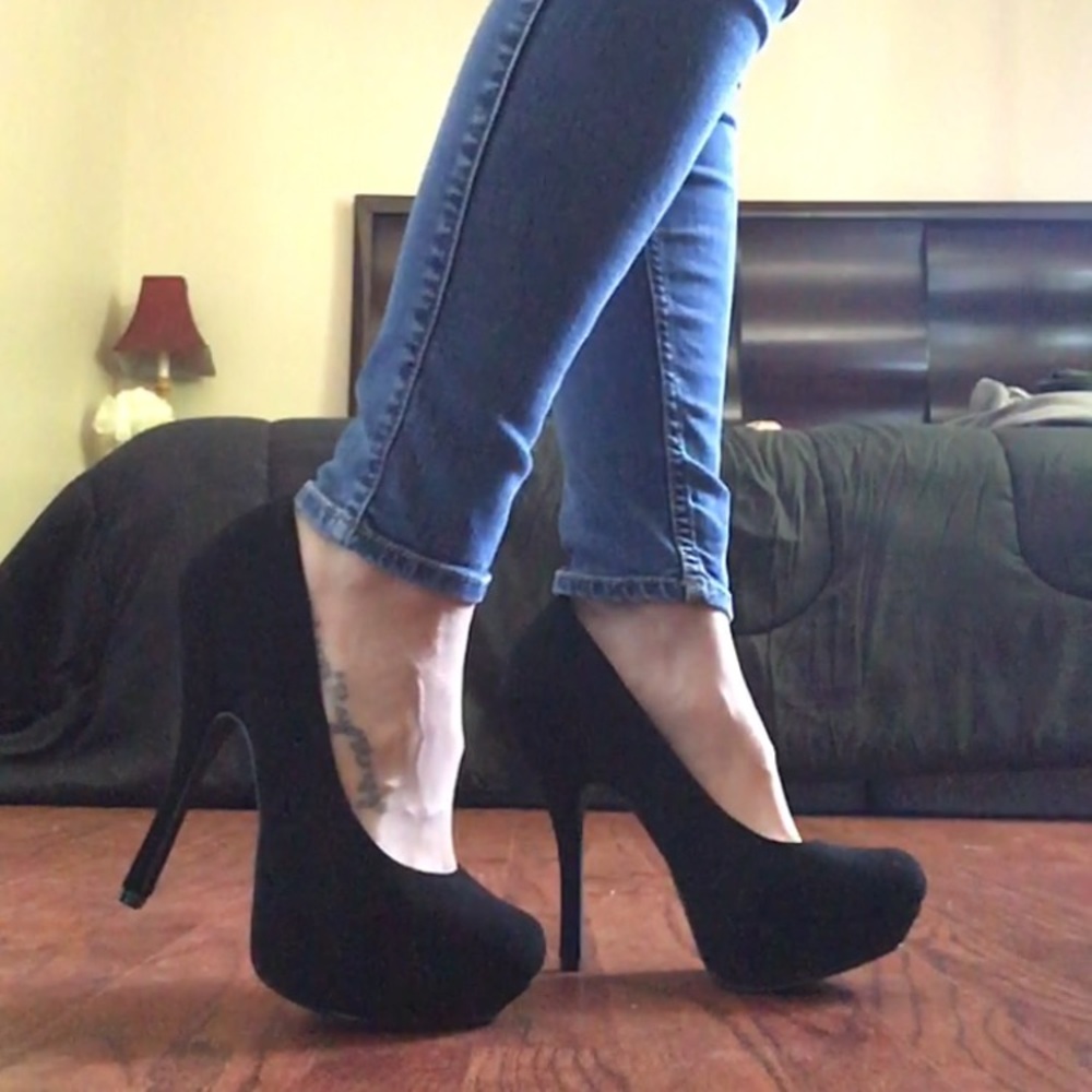 Black heels