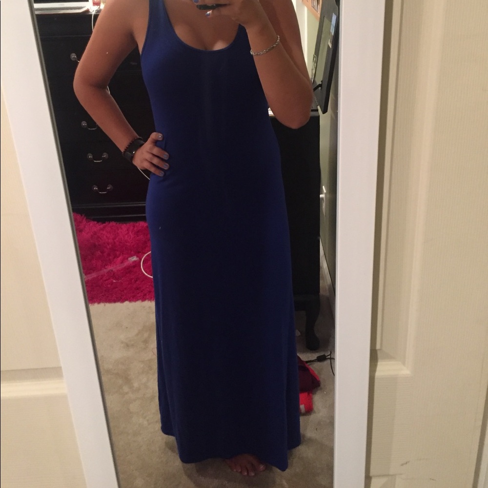 Royal blue maxi dress
