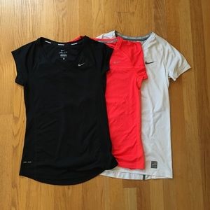 3 short sleeve Nike dri-fit running shirts!!!