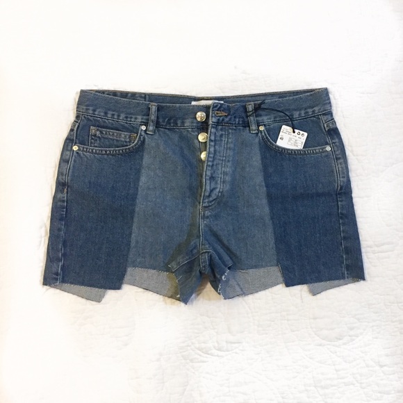 High Waisted Denim with Uneven Hem - Mango - Picture 4 of 6