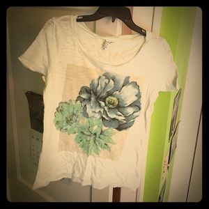 ELLE graphic tee floral print