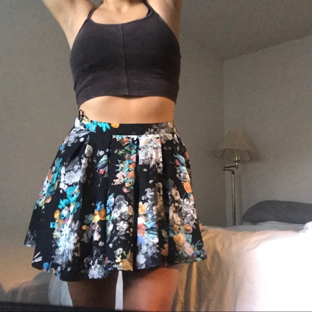 Lush floral skirt
