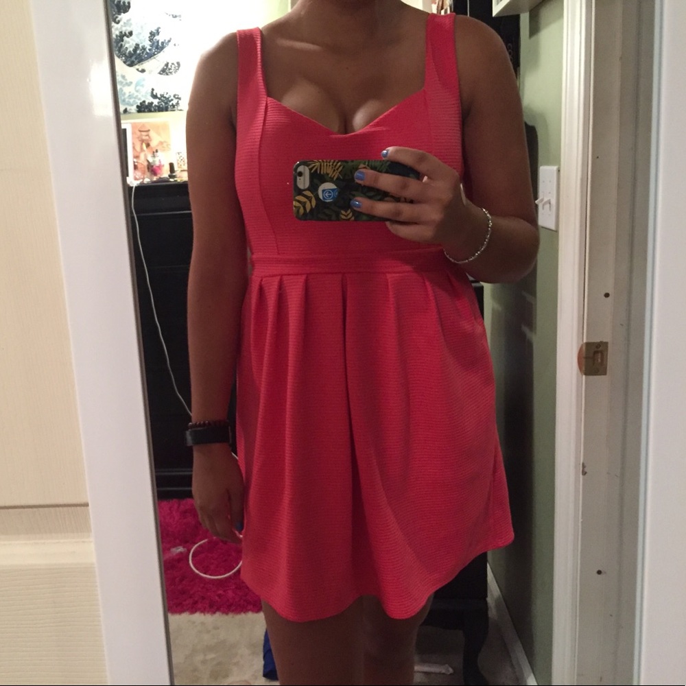 Pink heart dress