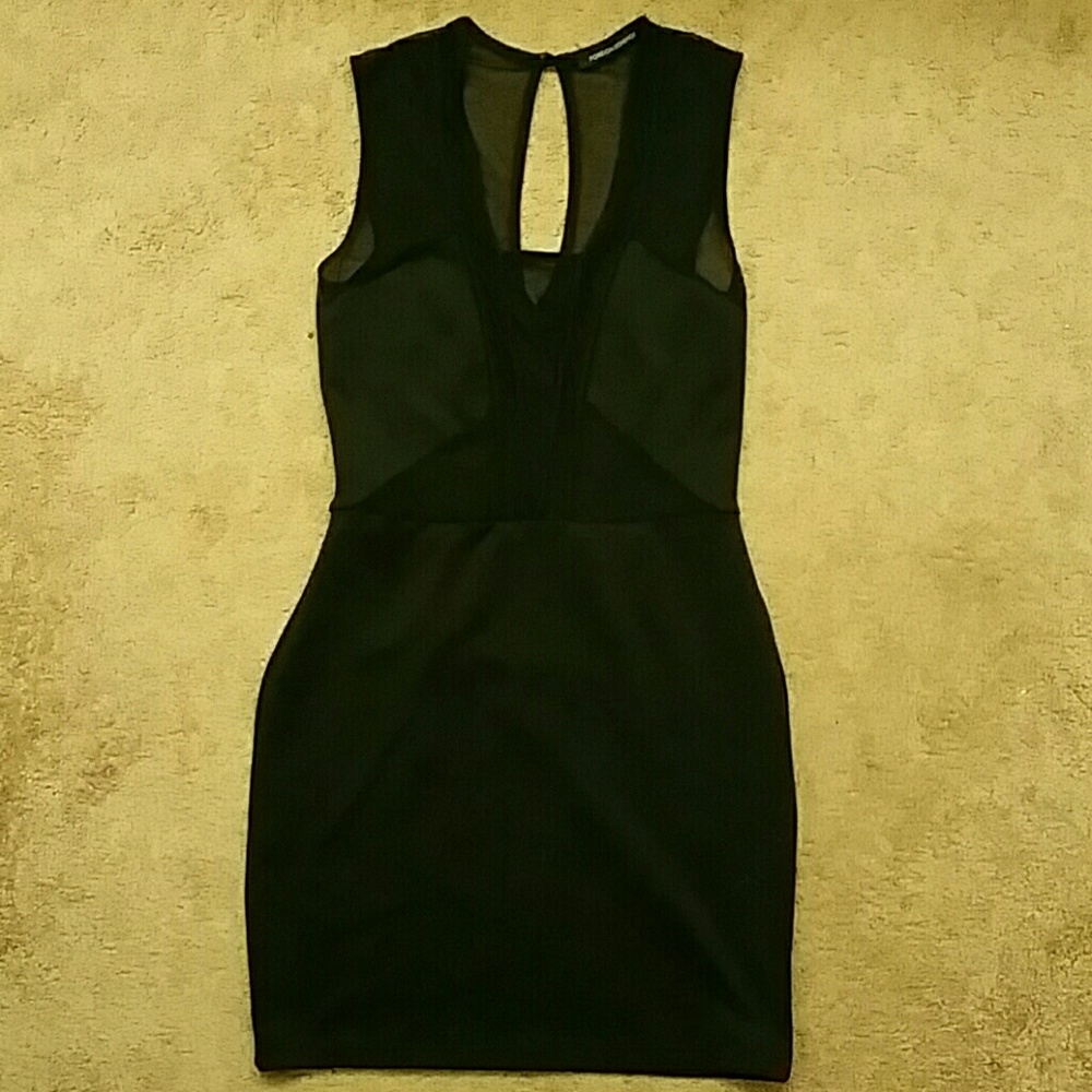 Sheer Cutout Bodycon Dress
