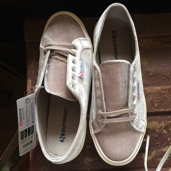 🍃💕EDITOR PICK NIB Superga Gray Velvet Sneaker - Picture 5 of 8