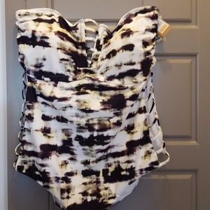 Rachel Roy NWT tie dye sexy cut outs size 24 swim