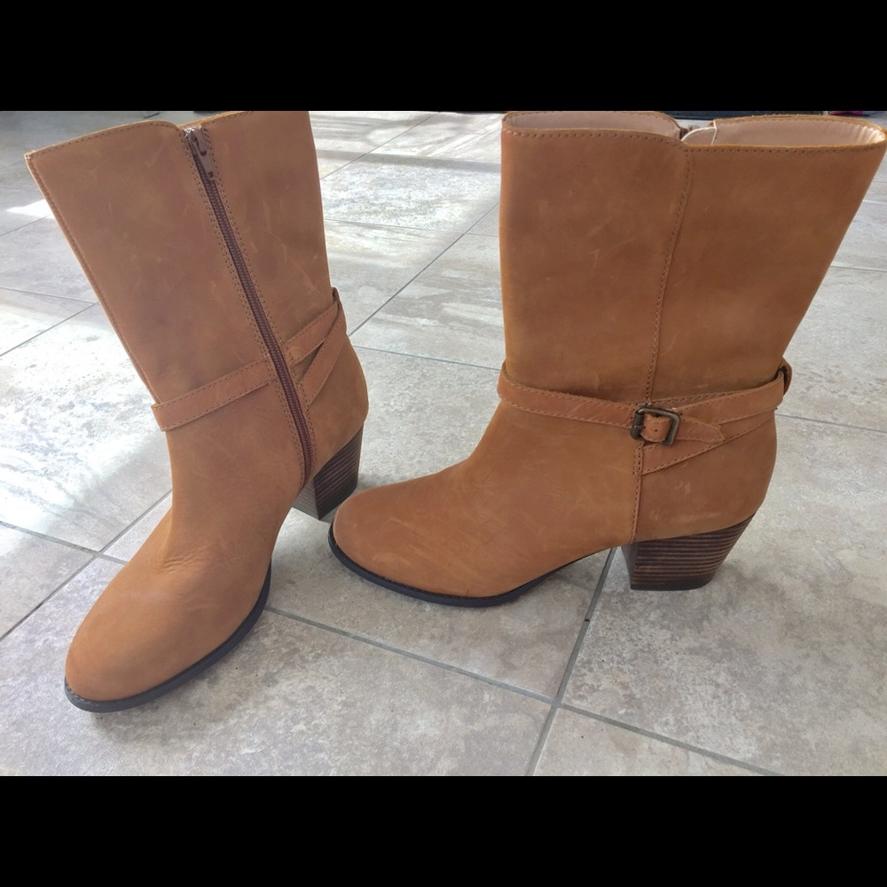 Lands end leather boots