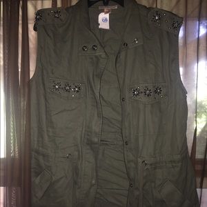 Anorak jacket vest sleeveless