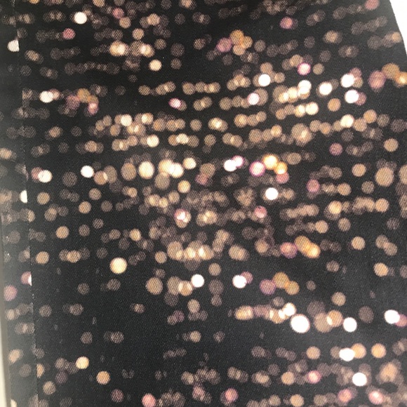 NWT Tory Burch Black Flash Printed Skinny Jean - Picture 4 of 6